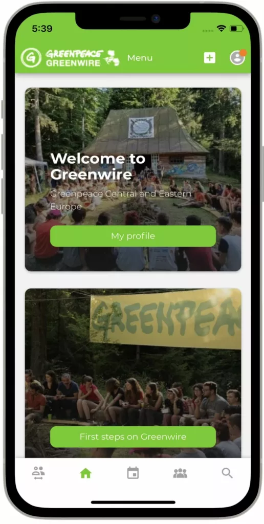 Linksgerichtete Apps - Green Act